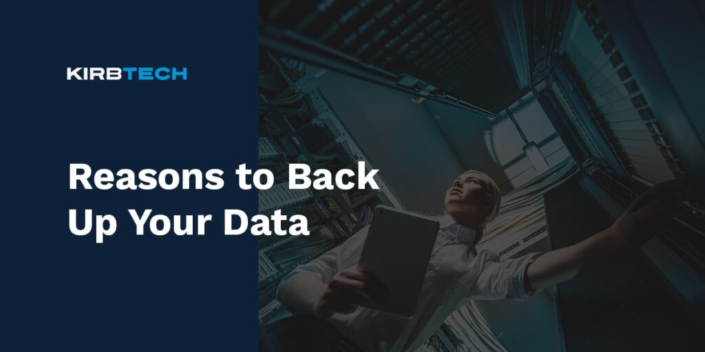 Why is data backup essential for firms?